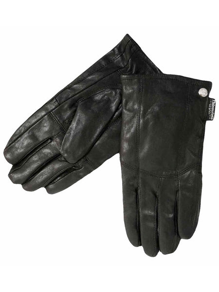 Mens Soft Black Leather 3M Thinsulate Winter Gloves Size Medium