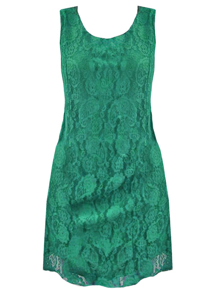 Paisley Lace Sleeveless Midi Dress Luxury Divas Paisley Lace Sleeveless Midi Dress Luxury Divas
