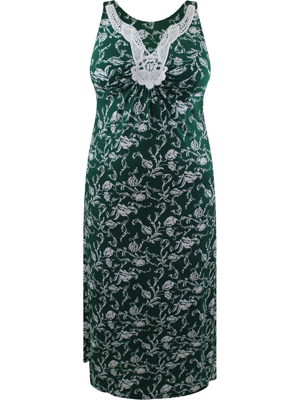 Hunter Green Plus Size Sleeveless Dress
