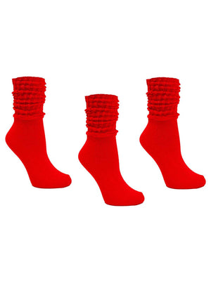 Cotton 3 Pack Slouch Socks