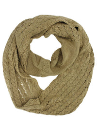 Thick Cable Knit Unisex Infinity Winter Scarf