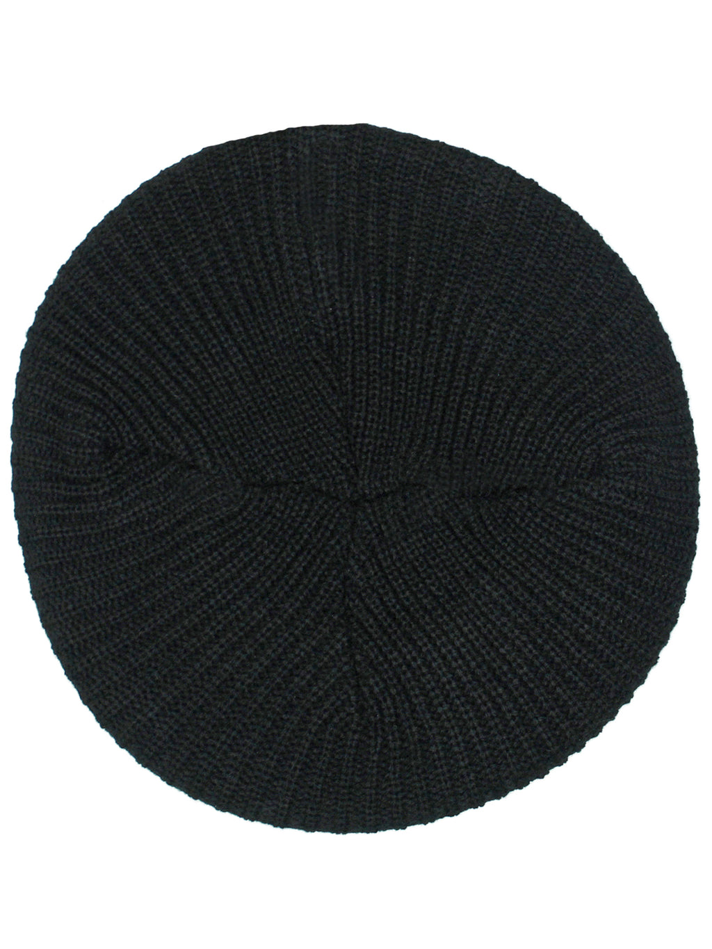 Black Knit Soft Traditional Tami Beret Hat Cap