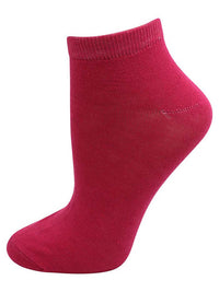 Solid Light Color Assorted 6-Pack Ladies Ankle Socks