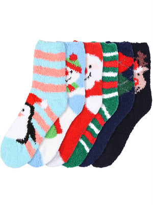 Holiday 6 Pack Crew Socks