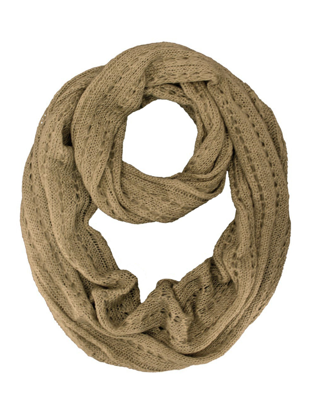 Lacey Knit Infinity Scarf