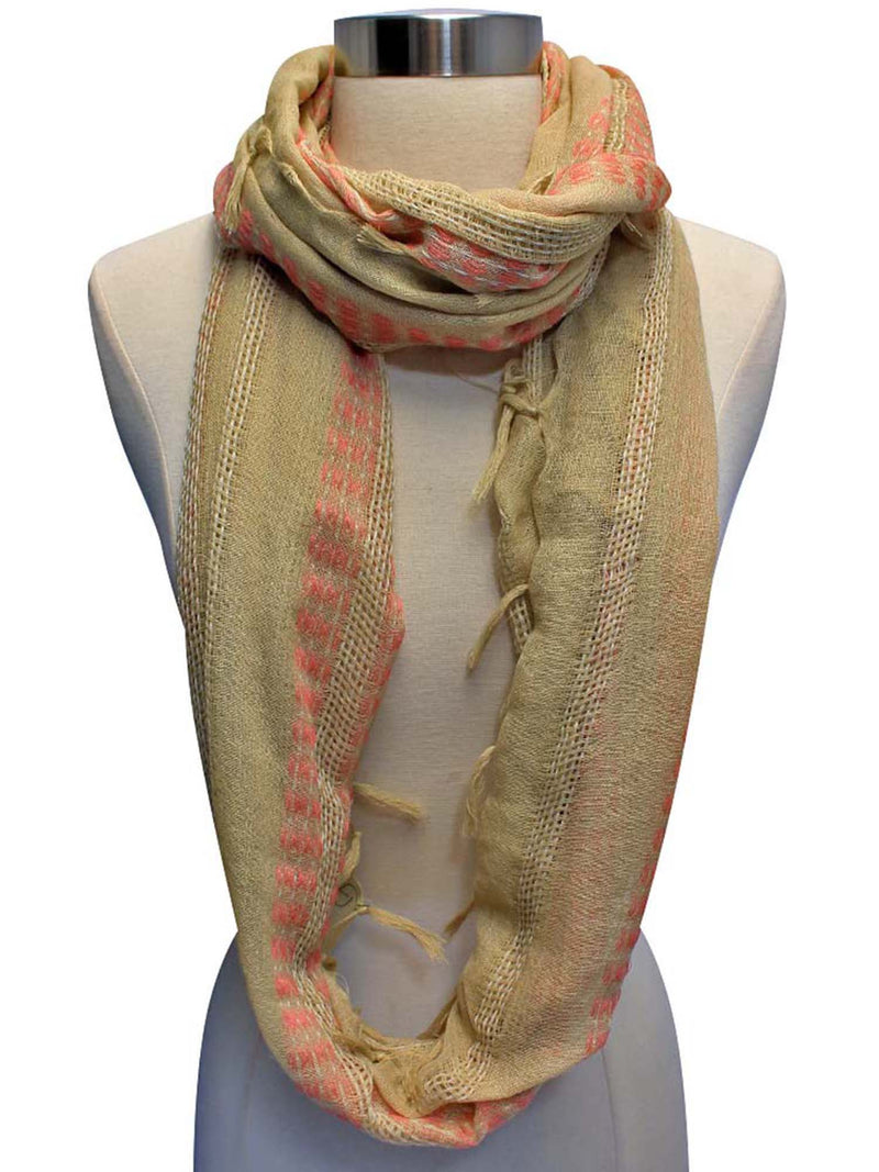 Gauze Weave Light Infinity Scarf