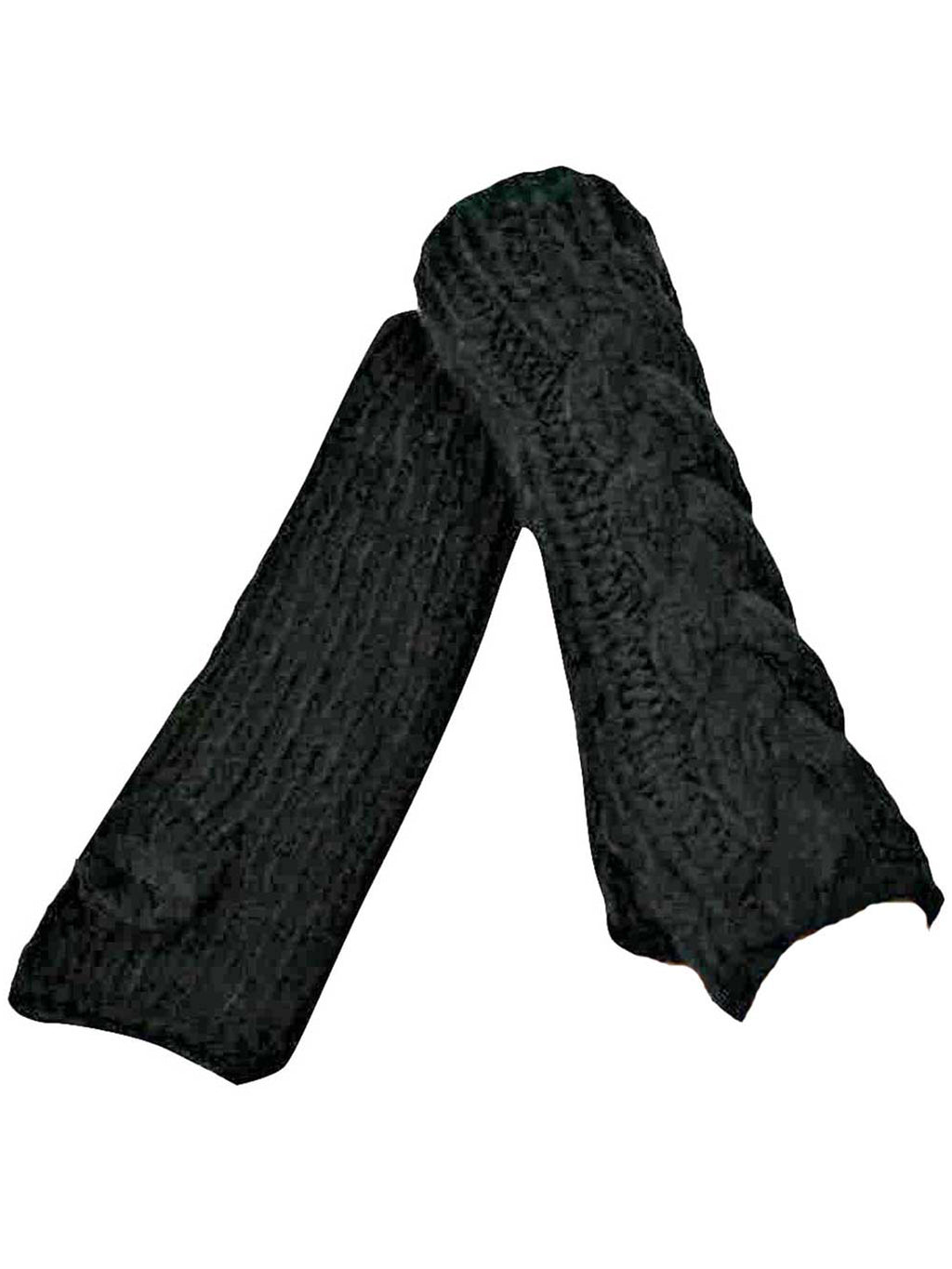 Long Thick Cable Knit Arm Warmer Gloves