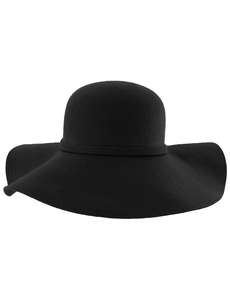 Wide Brimmed Wool Floppy Hat