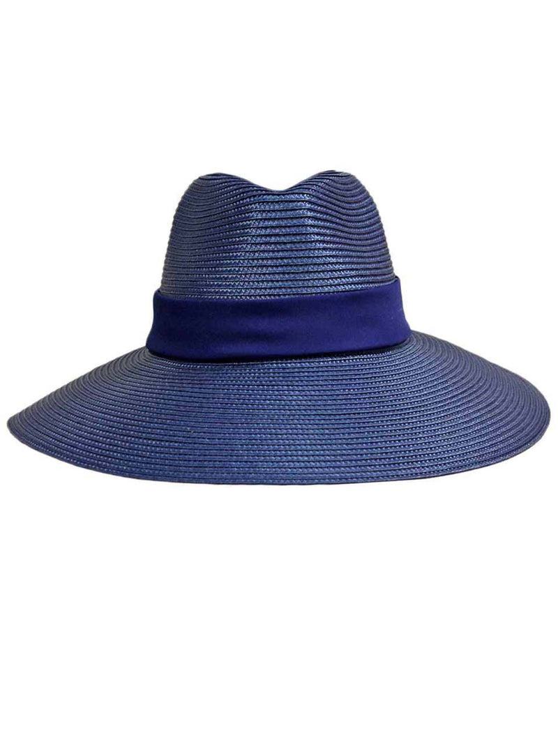 Wide Brim Sun Hat With Satin Bow