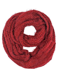 Eyelash Knit Soft Fuzzy Infinity Scarf
