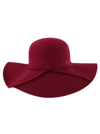 Wide Brimmed Wool Floppy Hat