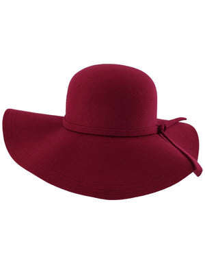 Wide Brimmed Wool Floppy Hat