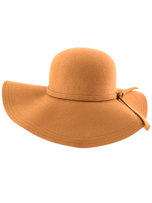 Wide Brimmed Wool Floppy Hat