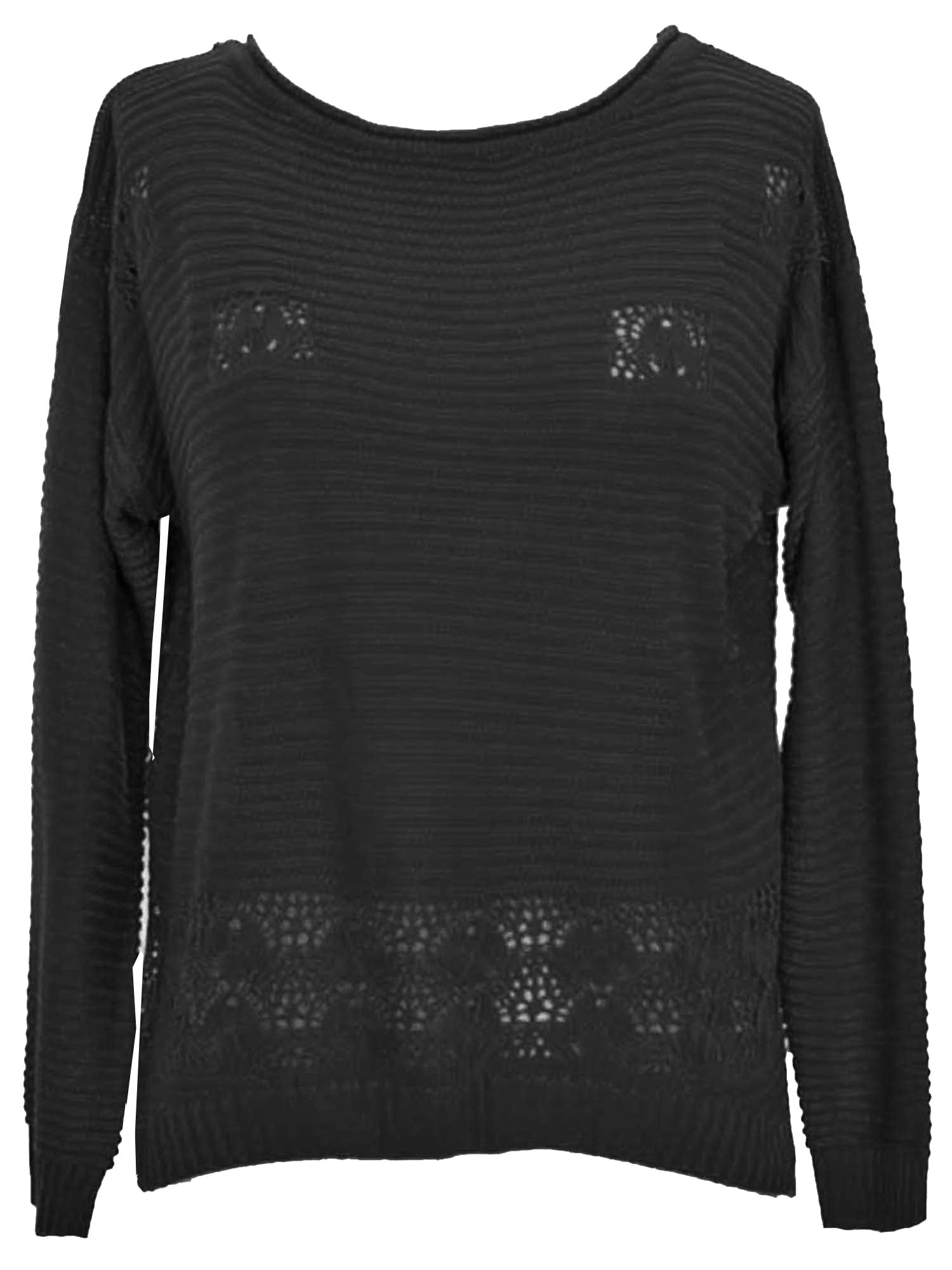 Long Sleeve Slouchy Loose Fit Open Knit Sweater Luxury Divas