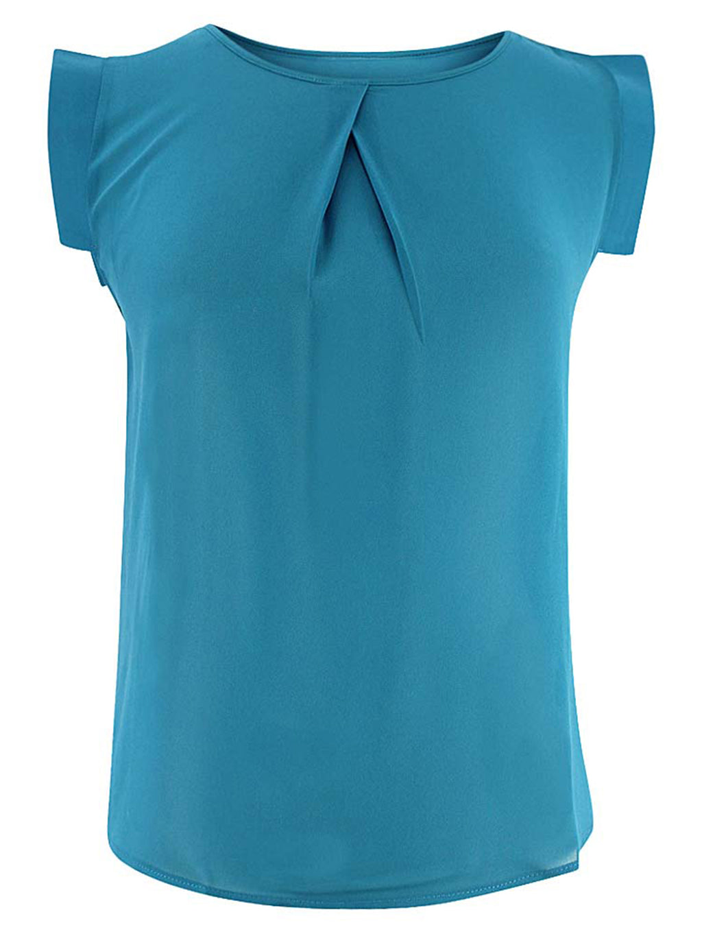 Simple Sleeveless Crepe Chiffon Blouse