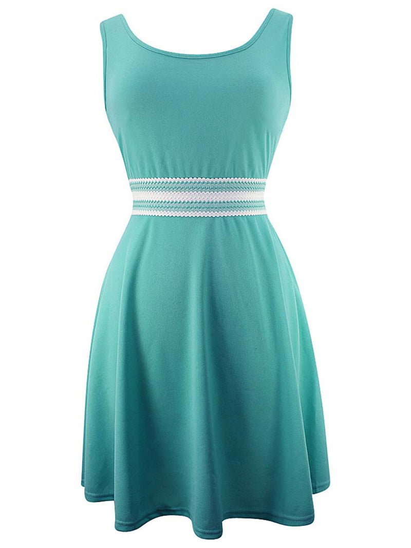 Sleeveless Summer Skater Dress