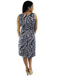 Sleeveless Paisley Print Bohemian Sundress