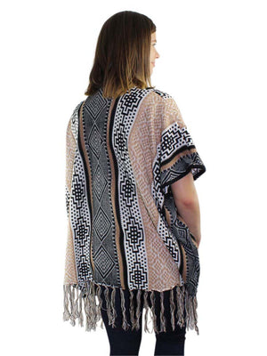 Aztec Print Kimono Sweater