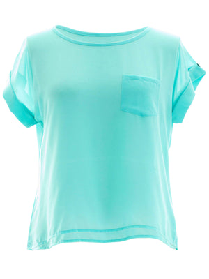 Short Sleeve Chiffon Plus Size Top