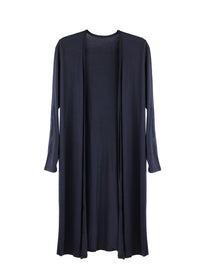 Black Open Front Cardigan