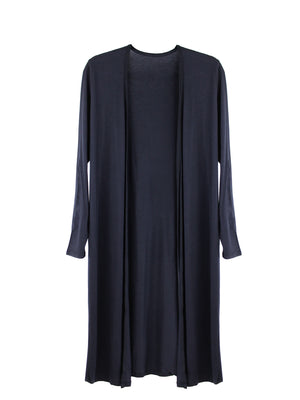 Black Open Front Cardigan