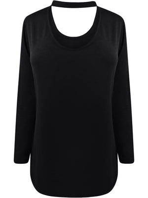 Black Choker Style Top