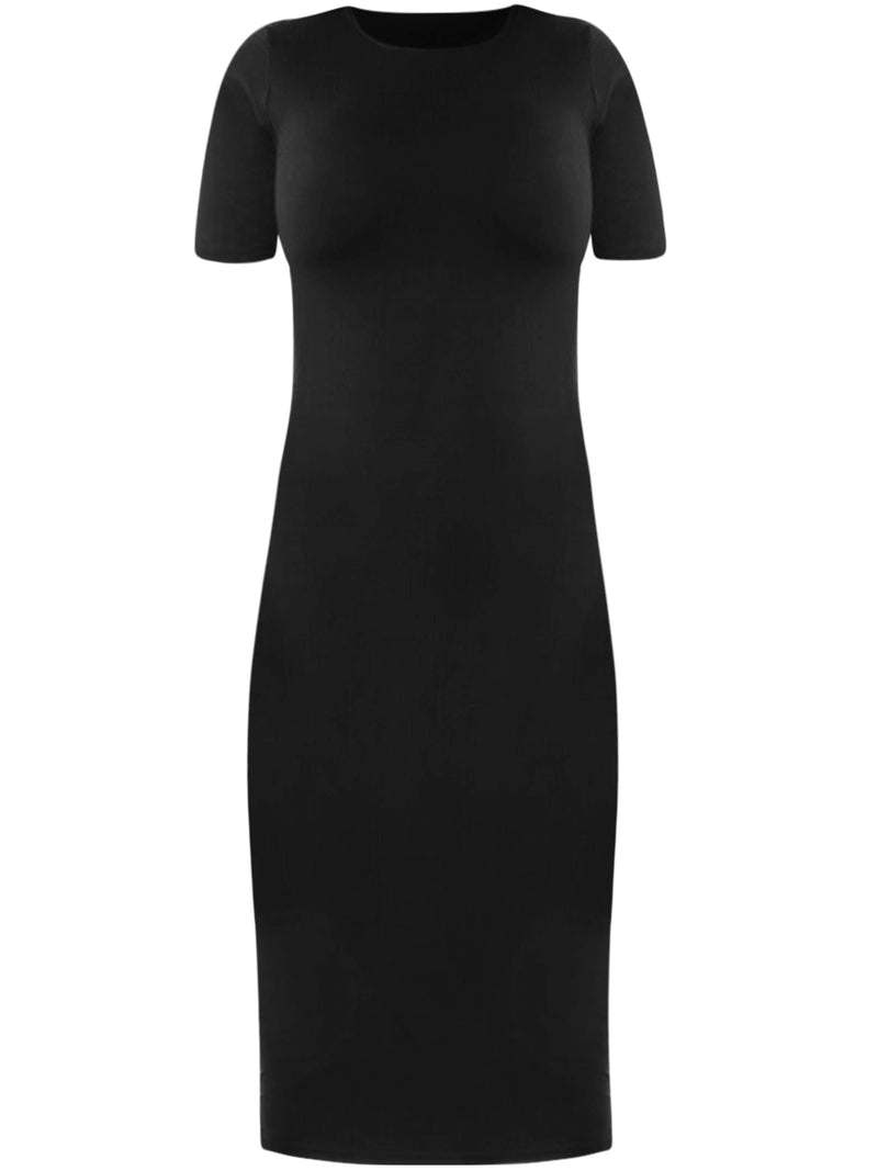 Short Sleeve Midi Dress