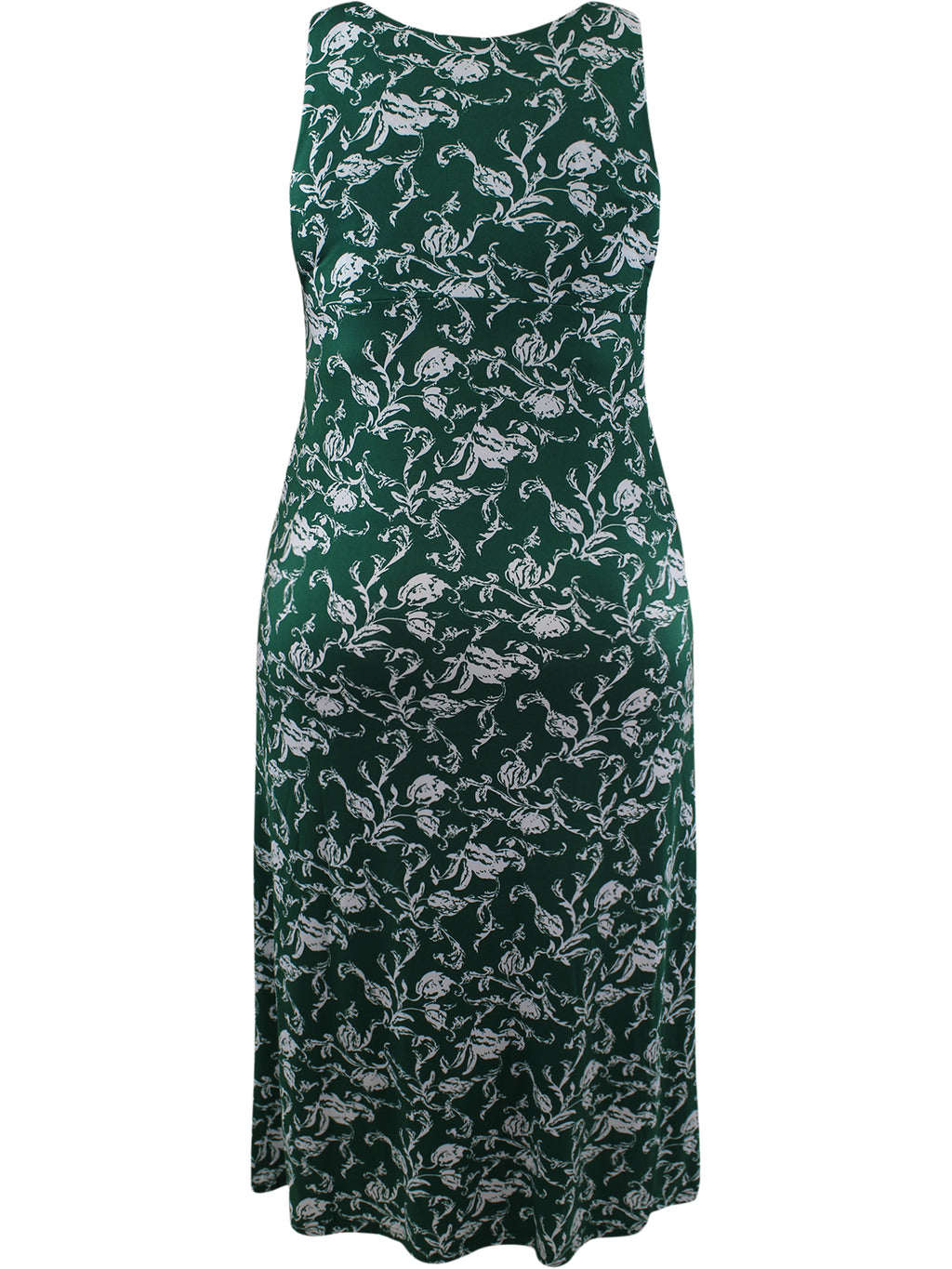 Hunter Green Plus Size Sleeveless Dress