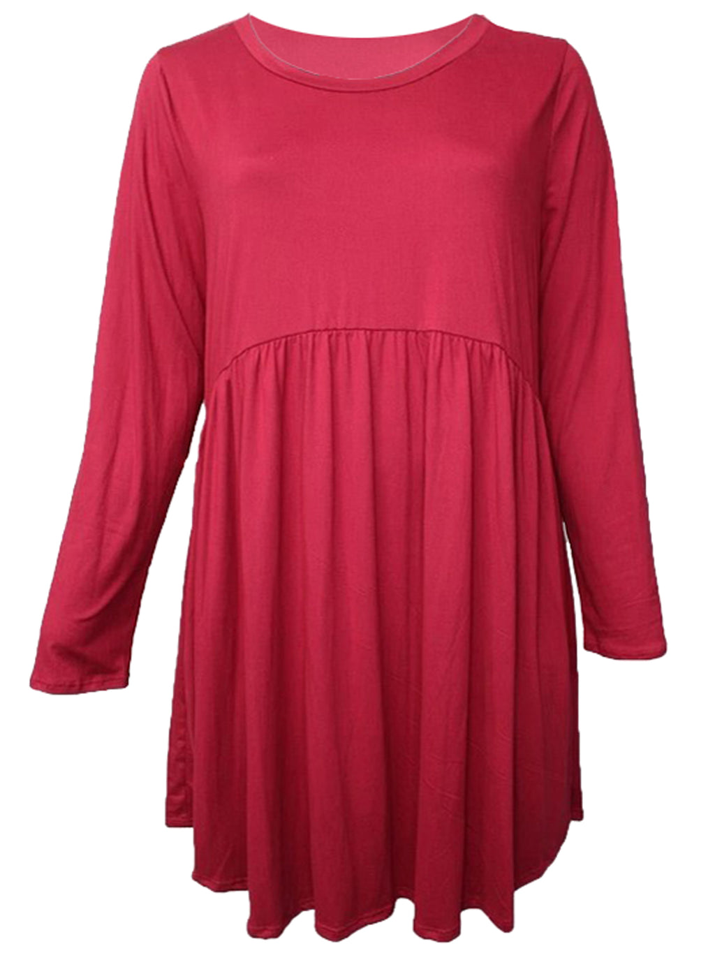 Long Sleeve Plus Size Tunic Dress