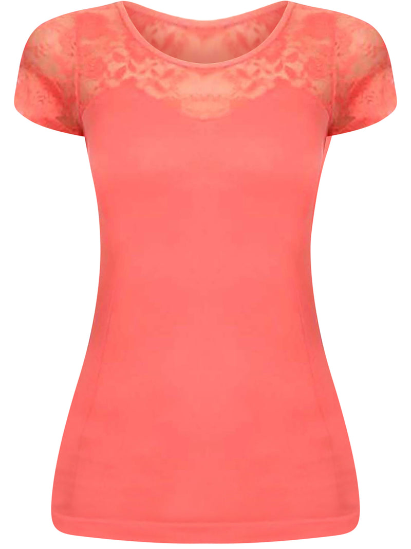 Short Sleeve Lace Top