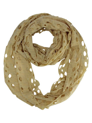 Infinity Ring Scarf With Circle Cut-Outs