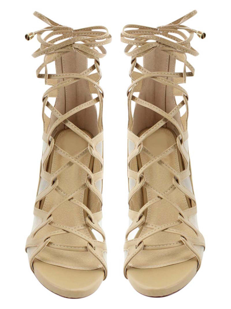 Lace-Up Heel Sandals For Women