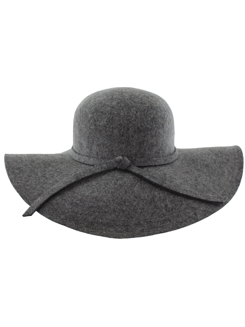Wide Brimmed Wool Floppy Hat