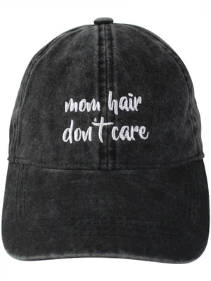 Black Mom Hair Don't Care Baseball Cap