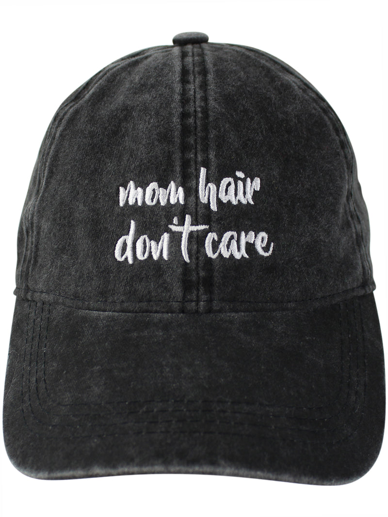 Black Mom Hair Don't Care Baseball Cap