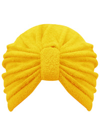 Yellow Terry Cloth Turban Head Wrap