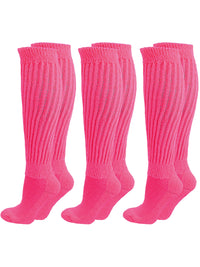 All Cotton 3 Pack Extra Heavy Slouch Socks