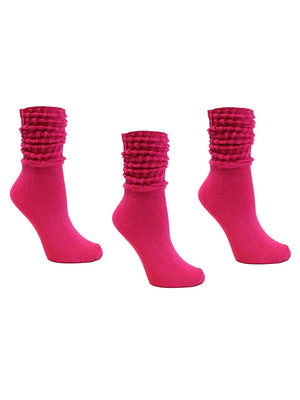 Cotton 3 Pack Slouch Socks