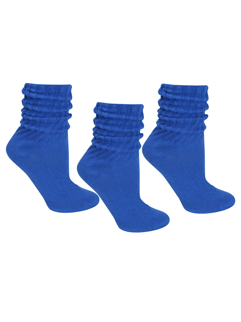 Cotton 3 Pack Slouch Socks