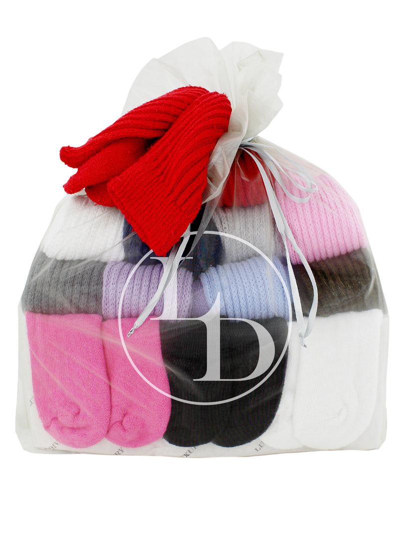 Multicolor Bundle 12-Pairs Heavy Slouch Socks