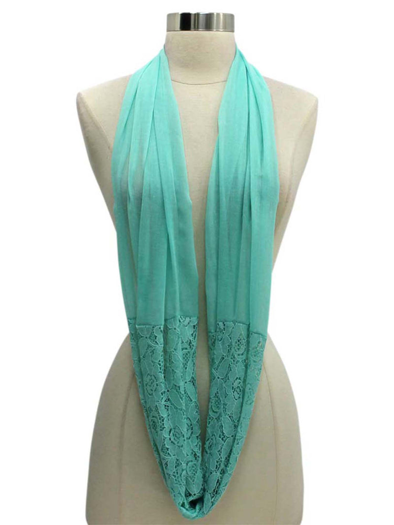 Lightweight Lace Circle Scarf