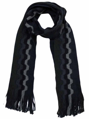 Unisex Multicolor Geometric Print Winter Scarf