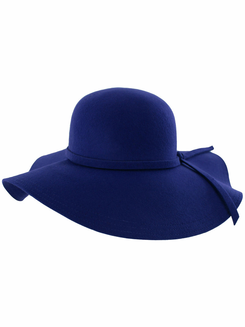 Wide Brimmed Wool Floppy Hat