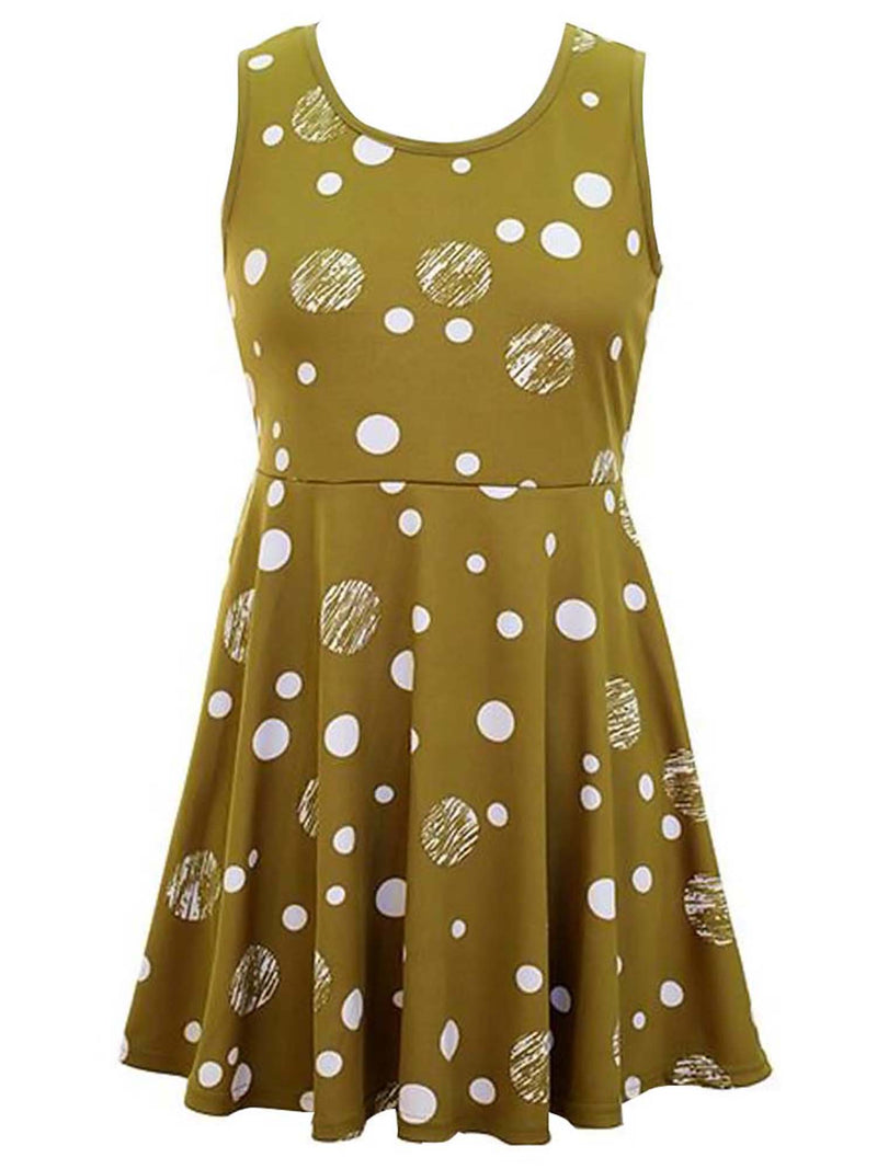 Black & White Sleeveless Empire Waist Polka Dot Junior Skater Dress Size Small Black & White Sleeveless Empire Waist Polka Dot Junior Skater Dress Size Small