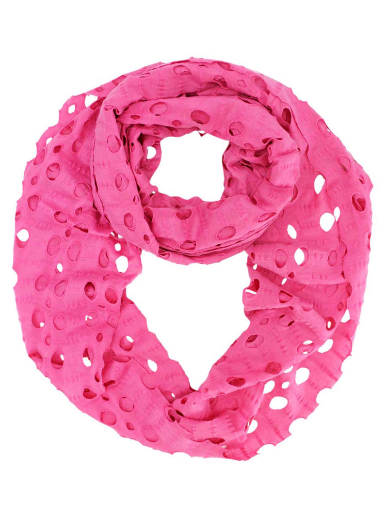 Infinity Ring Scarf With Circle Cut-Outs