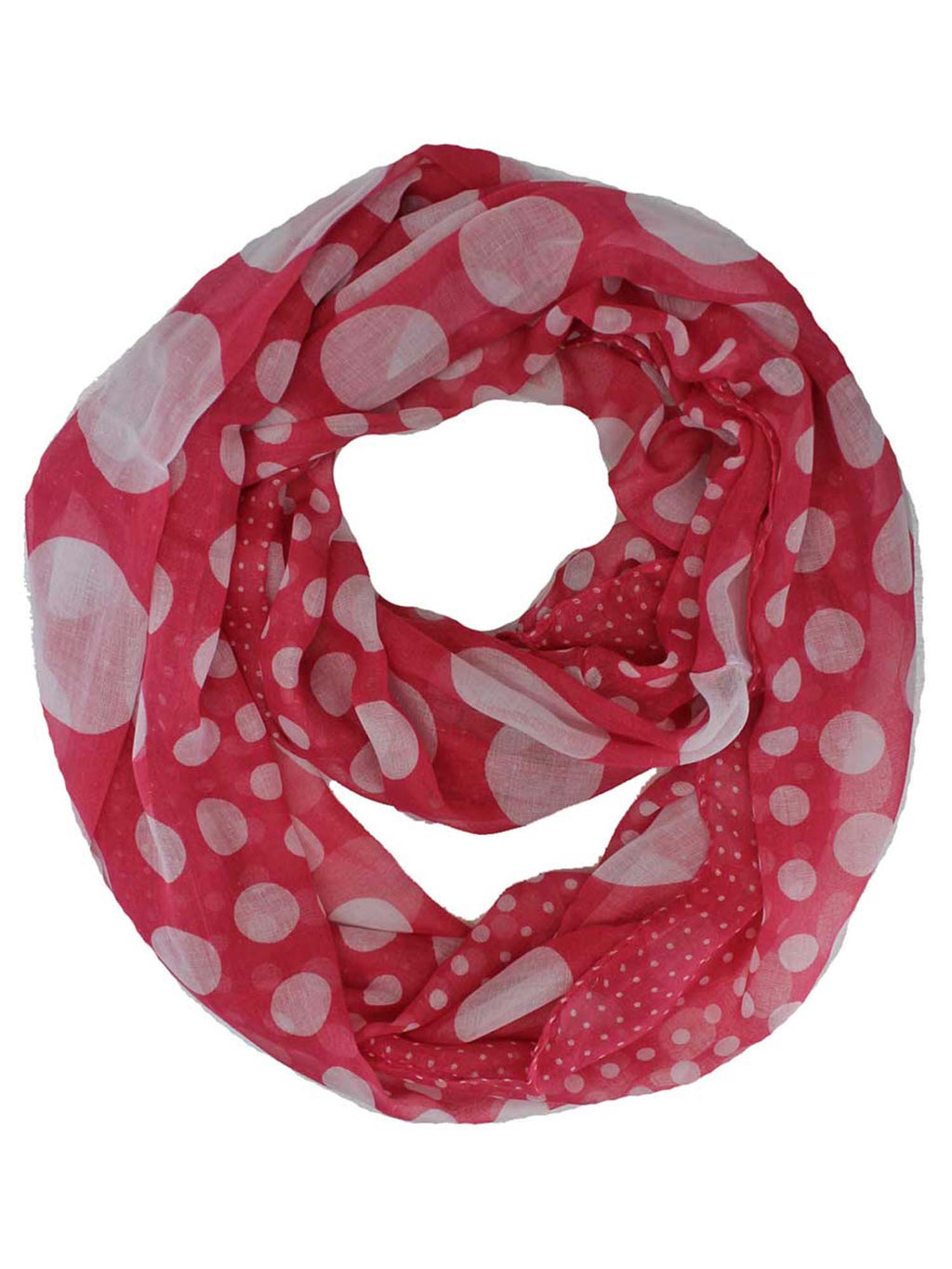 Polka Dot Eternity Infinity Scarf