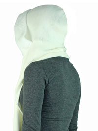 Faux Fur Winter Knit Hood Scarf Cowl