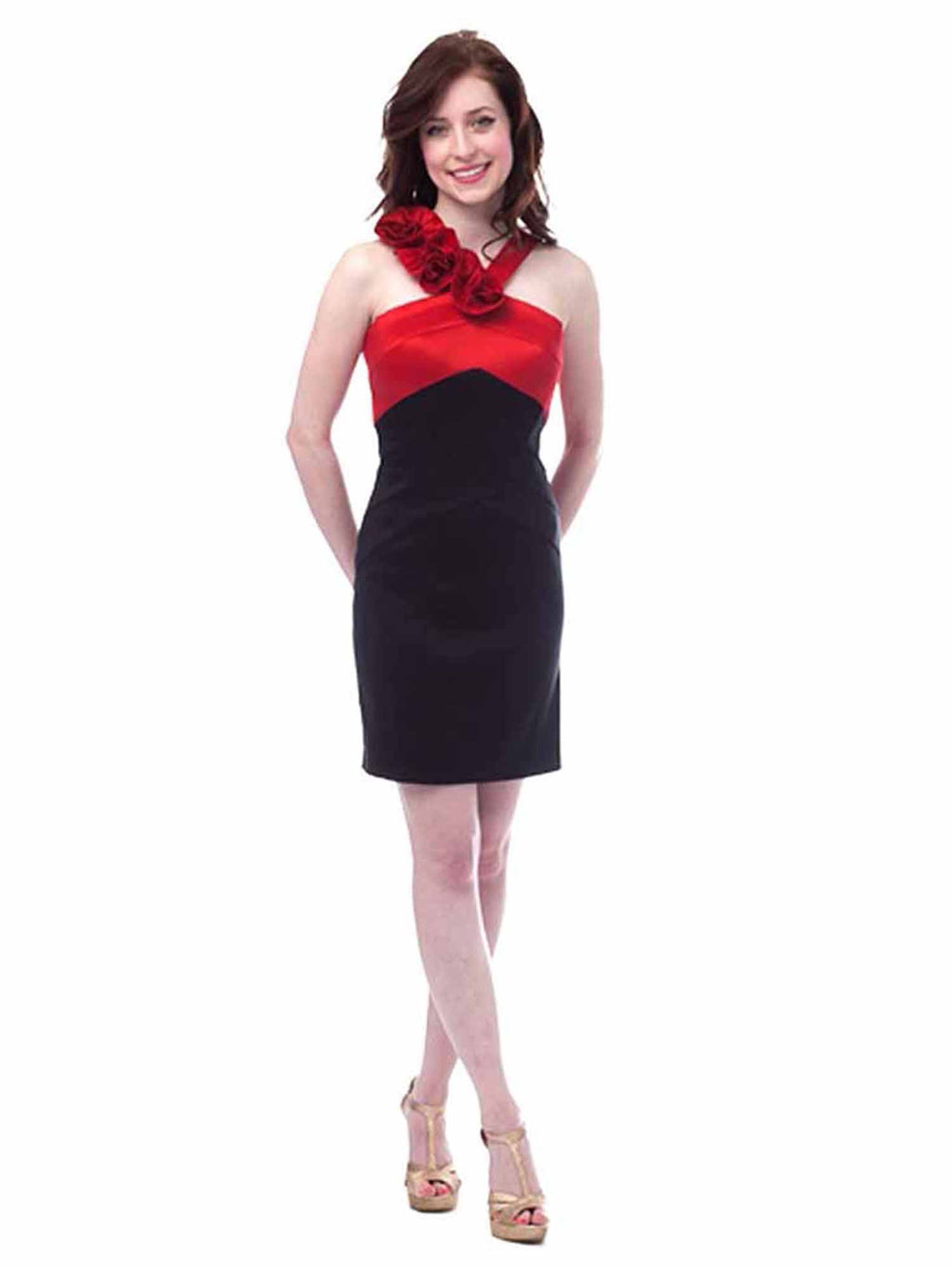 Taffeta One Shoulder Cocktail Dress