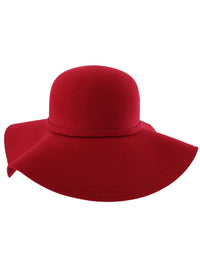 Wide Brimmed Wool Floppy Hat