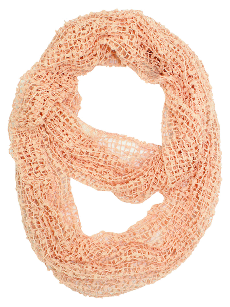 Mesh Net Infinity Scarf With Sequin Accent